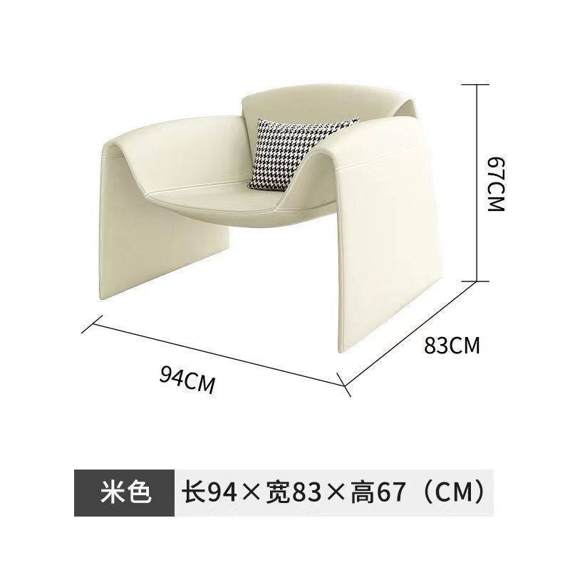 Italian minimalist designer chair casual single sofa chair living room special-shaped creative M-shaped crab chair tiger chair