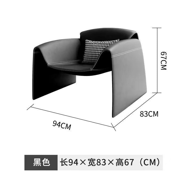 Italian minimalist designer chair casual single sofa chair living room special-shaped creative M-shaped crab chair tiger chair