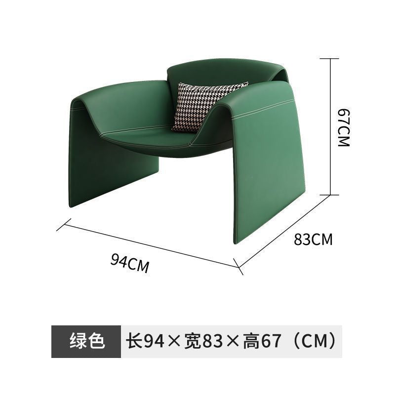 Italian minimalist designer chair casual single sofa chair living room special-shaped creative M-shaped crab chair tiger chair
